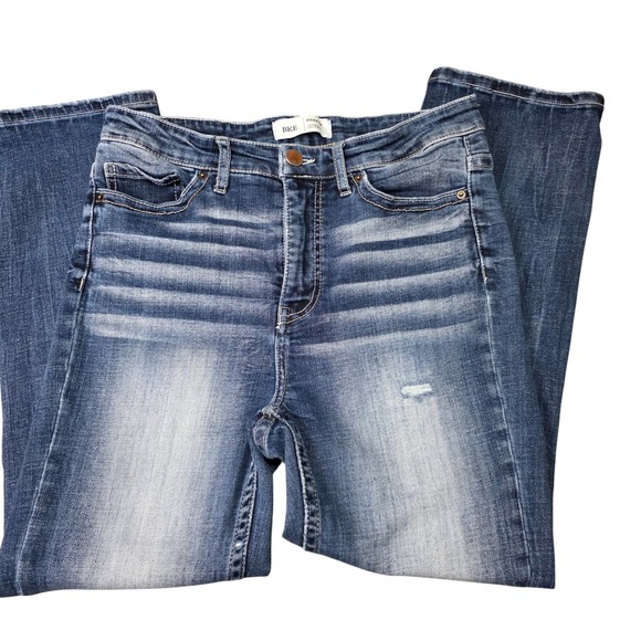 BKE Denim - BKE Parker Denim Jeans Women Universal Fit High Rise Distressed Blue Size 27
